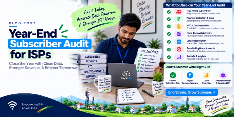 Year-end subscriber and billing database audit checklist for ISPs